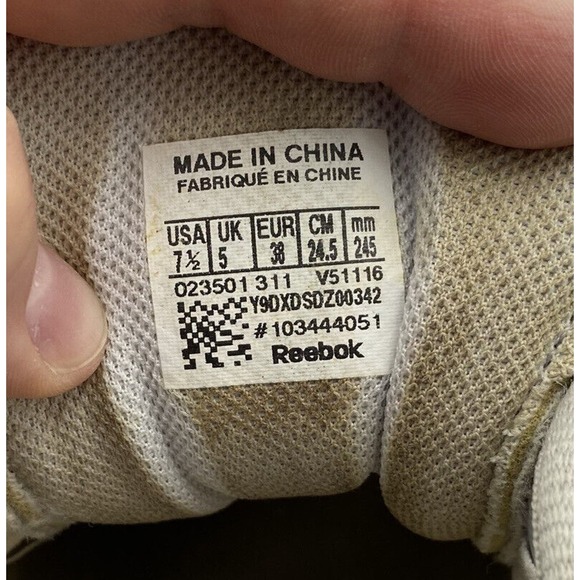 Reebok Vibe tech athletic shoes sneakers grey and pink women's size 7.5 US VGC! - Picture 12 of 12